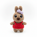 Lapine Amigurumi Robe Rouge – Crochet Fait Main